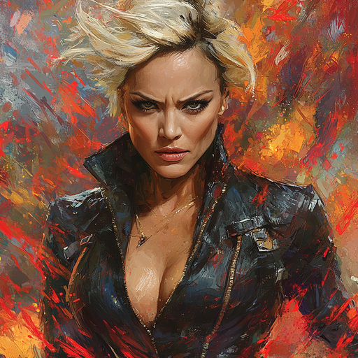 Charlize Theron: The Force Of Femininity In Action Paint By Color