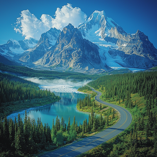 Icefields Parkway - Alberta Diamond Painting