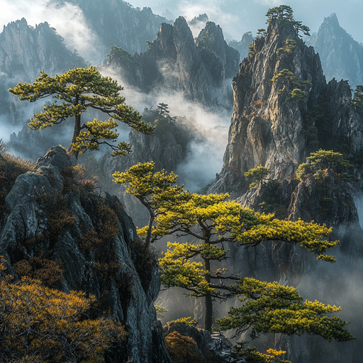 Huangshan Mountain DIY Paint By Diamonds