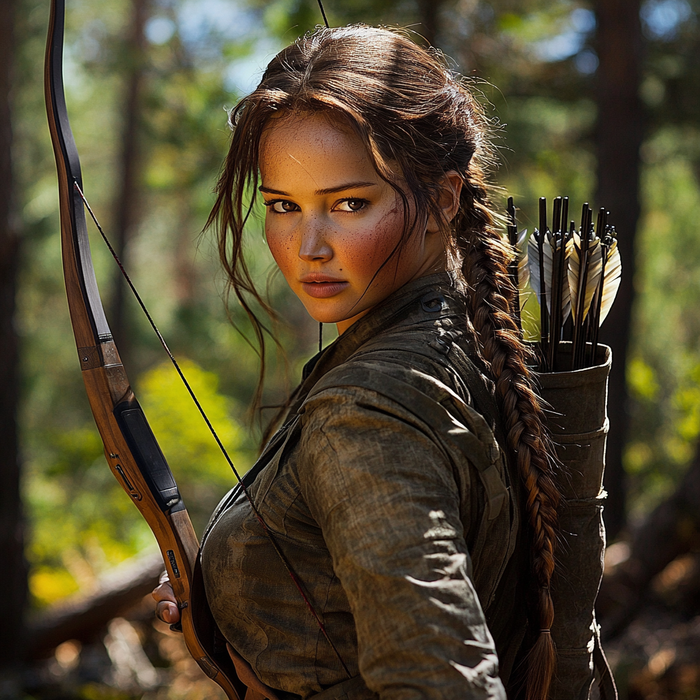 Jennifer Lawrence: The Fearless Archer Of Katniss Everdeen Paint By Diamonds Kits