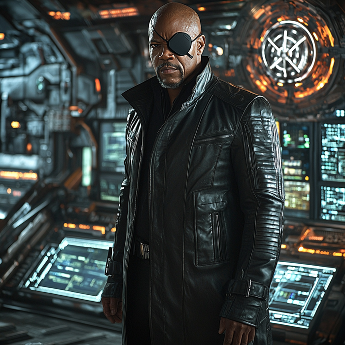 Samuel L. Jackson: Commanding Authority Of Nick Fury Painting By Diamonds Kit