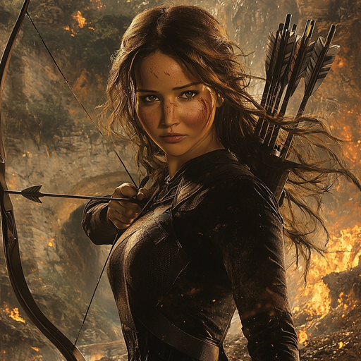 Jennifer Lawrence: The Fearless Leader In The Hunger Games Diamond Painting