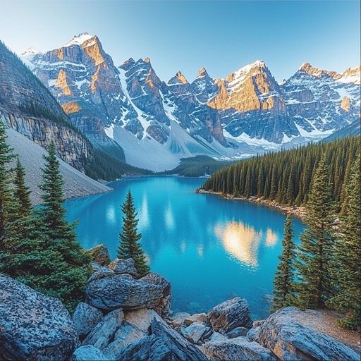 Moraine Lake - Banff DIY Paint By Diamonds