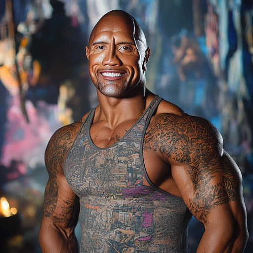 Dwayne Johnson: The Rock’s Unbreakable Strength Paint By Diamonds Kits