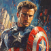 Chris Evans: Capturing The Spirit Of Captain America Paint By Color