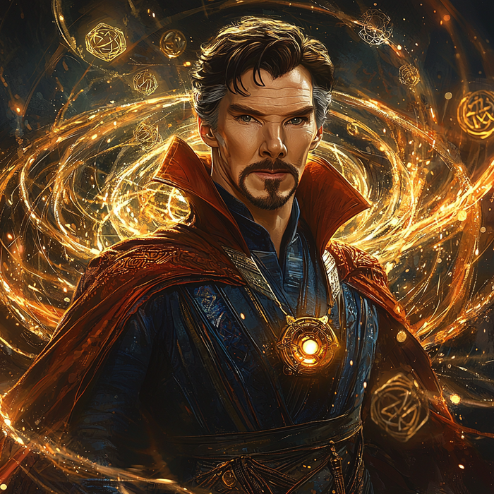 Benedict Cumberbatch: Unraveling Mysteries As Doctor Strange Painting By Diamonds Kit