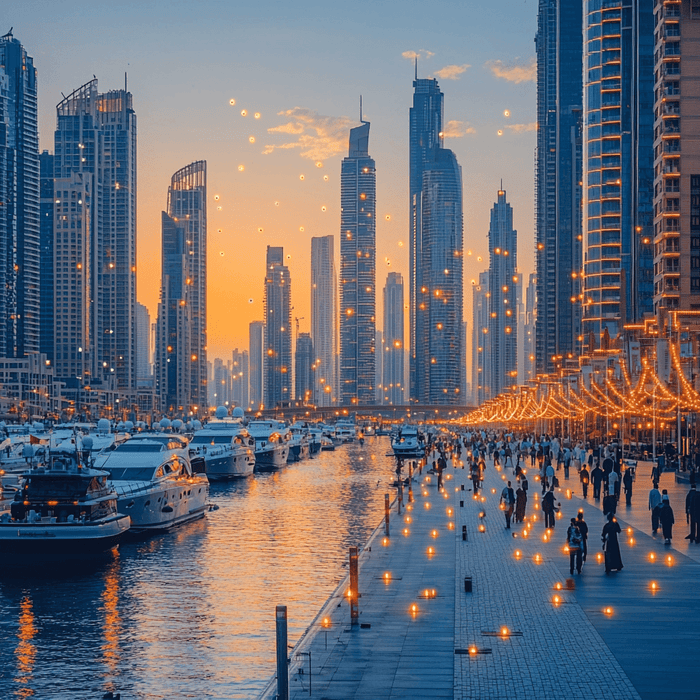 Dubai Marina - UAE Diamonded Painting Kits