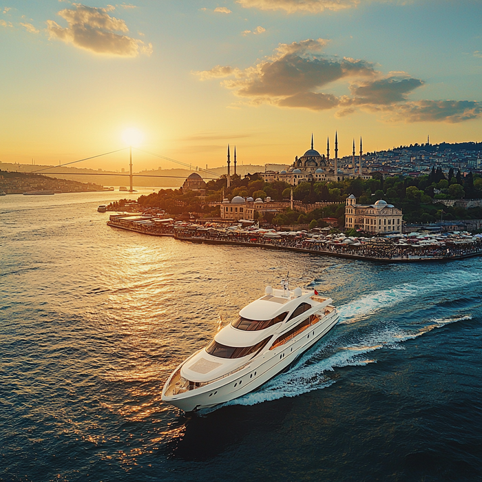 Bosphorus Cruise - Istanbul Paint By Diamonds