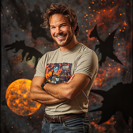 Chris Pratt: From Galaxies To Dinosaurs - A Journey Of Action And Adventure Diamond Painting