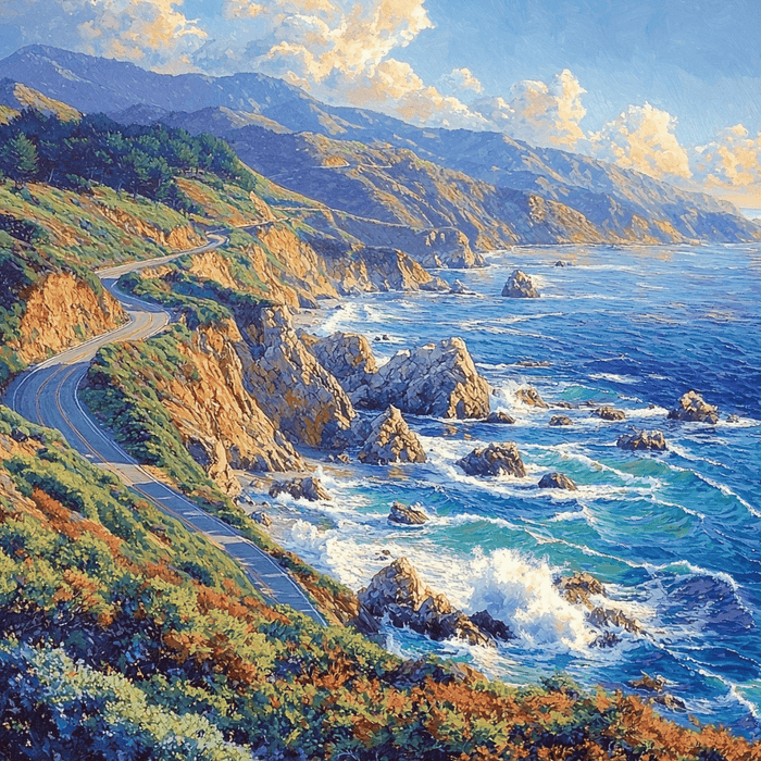 Big Sur Coastal Drive Diamonded Painting Kits