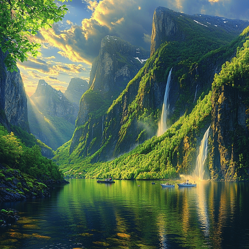 Fjords Of Norway Painting By Diamonds Kit