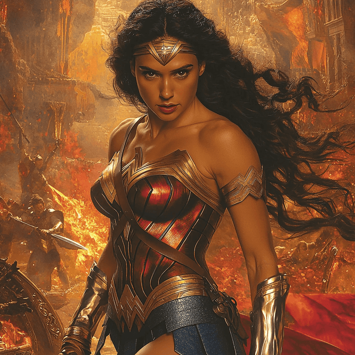 Gal Gadot: The Amazonian Might Of Wonder Woman Paint By Diamonds Kits