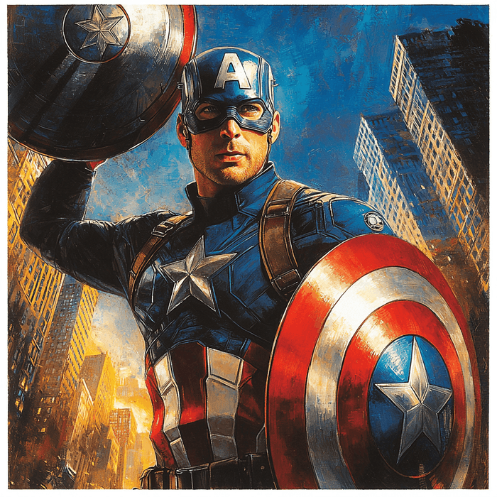 Chris Evans: A Shield Of Honor And Valor Paint By Diamonds