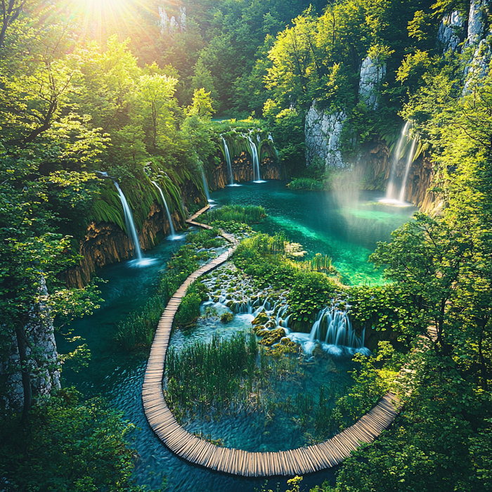 Plitvice Lakes National Park Paint By Color