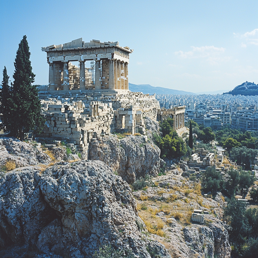 The Acropolis Of Athens Diamonded Painting Kits