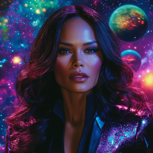 Zoe Saldana: The Guardian Of Galactic Futures Painting By Diamonds Kit