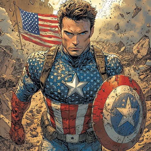 Chris Evans: Embodying The Star-Spangled Sentinel Paint By Diamonds