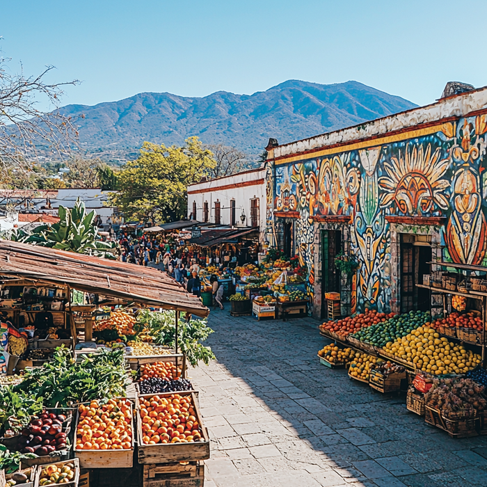 Oaxaca City Paint By Color