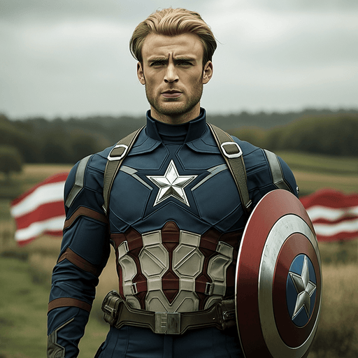 Chris Evans: Defending The Stars And Stripes Painting By Diamonds Kit