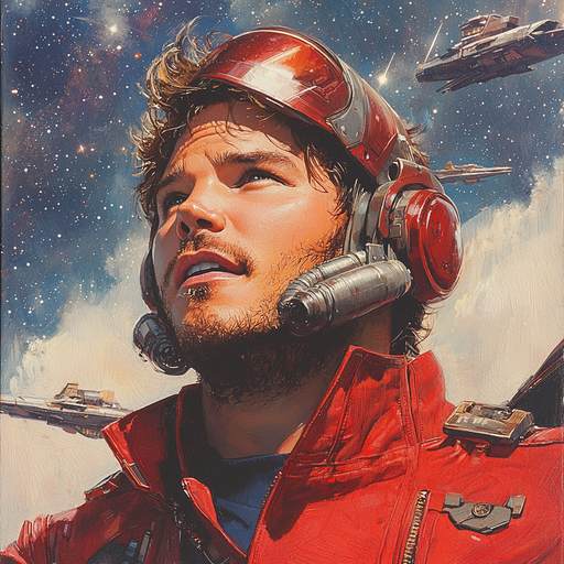 Chris Pratt: Guardians Of Galaxies And Guffaws Painting By Diamonds Kit