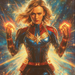 Brie Larson: The Unbreakable Force Of Captain Marvel Painting By Diamonds Kit