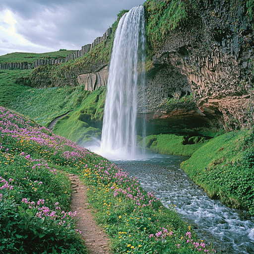 Seljalandsfoss Waterfall - South Iceland Paint By Diamonds