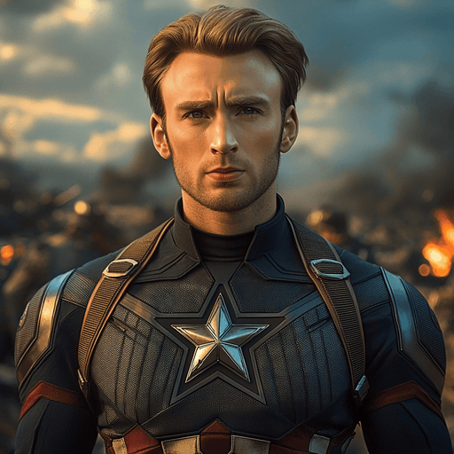 Chris Evans: Captain America's Timeless Shield Paint By Color