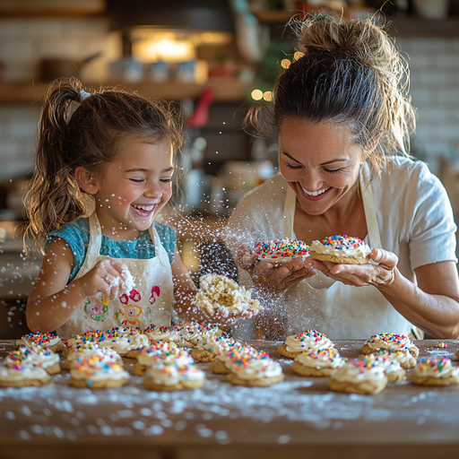 Sweet Whispers: A Day Of Baking Memories Together Paint By Diamond