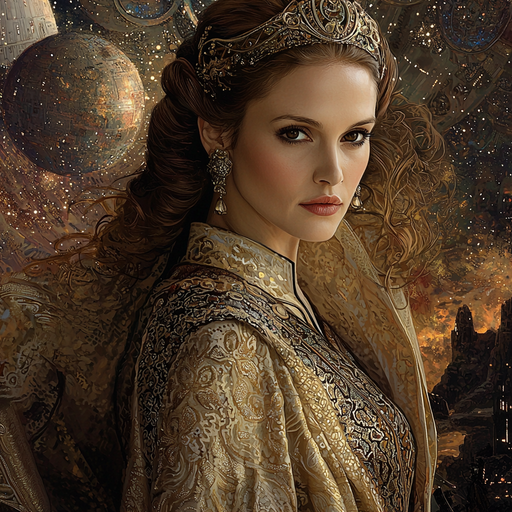 Natalie Portman: The Queen's Journey Through Galaxies DIY Paint By Diamonds