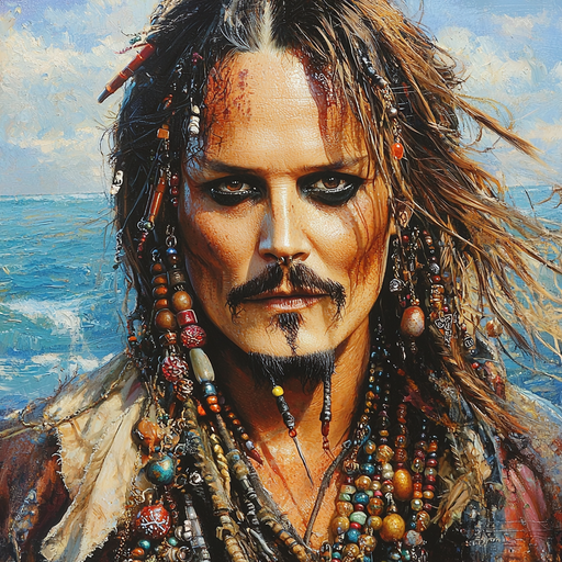 Johnny Depp: Dancing With The Pirates And The Peculiar Painting By Diamonds Kit