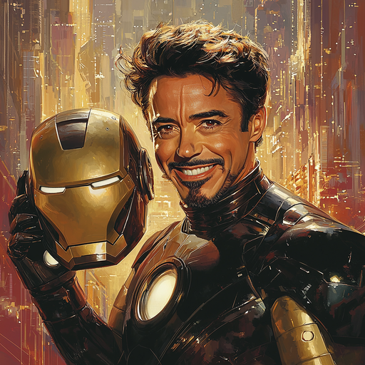 Robert Downey Jr.: The Irrepressible Iron Man Paint By Color