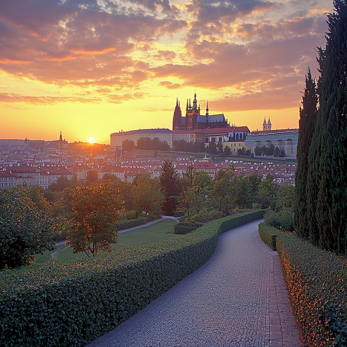 Prague Castle DIY Paint By Diamonds