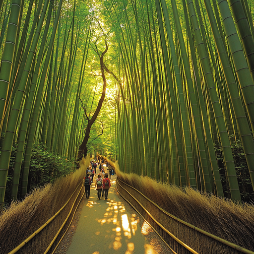 Arashiyama Bamboo Grove DIY Paint By Diamonds