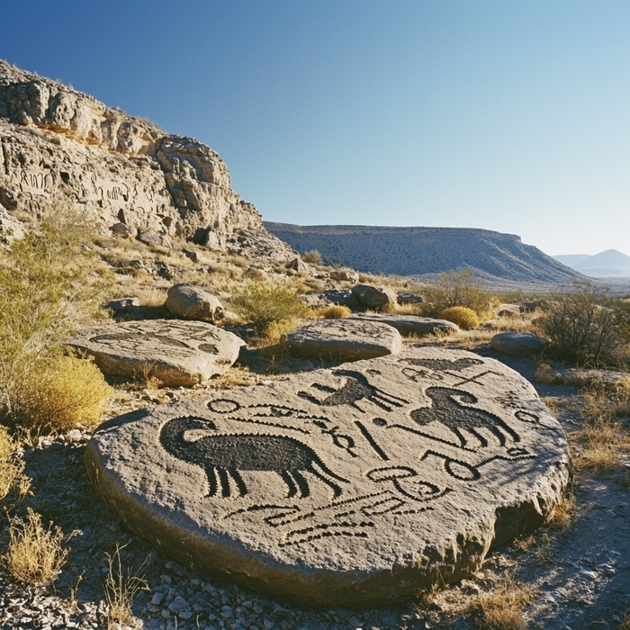 Petroglyphs Of Las Pamas Paint By Diamonds