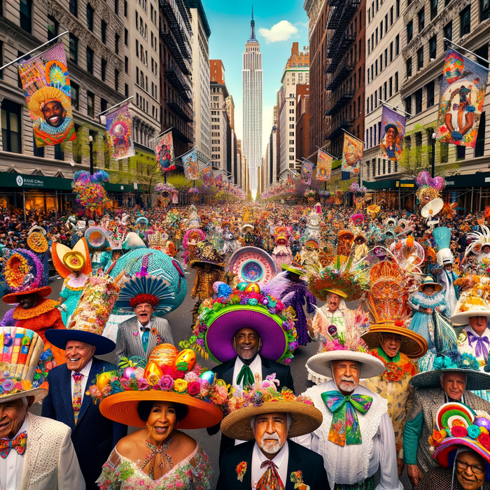 Easter Parade And Bonnet Festival - New York City Paint By Diamonds Art