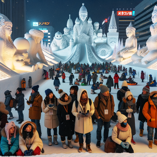 Sapporo Snow Festival - Hokkaido Painting Diamond Kit