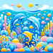 Playful Ocean Friends Diamonded Painting Kits