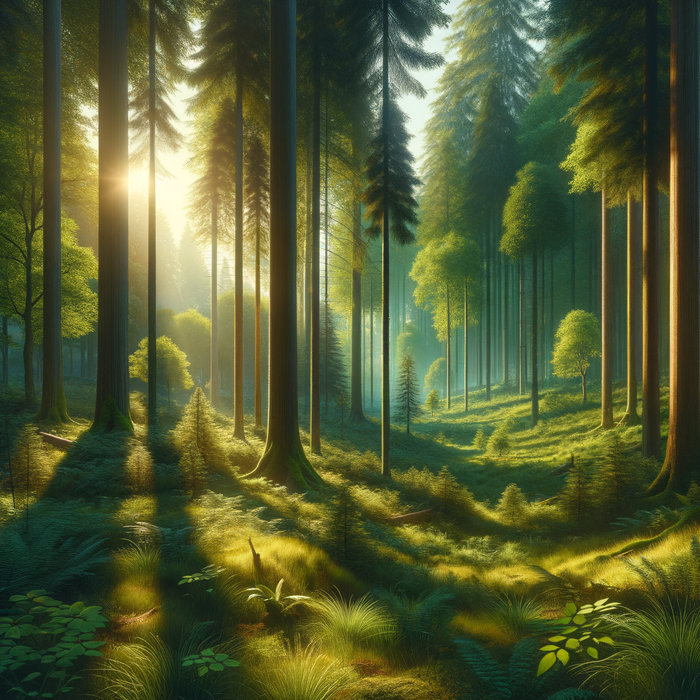 Mysterious Forest Glade Paint By Color