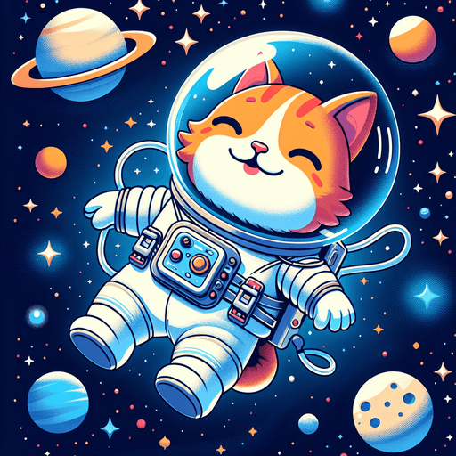 Space Adventure Cat Diamond Painting