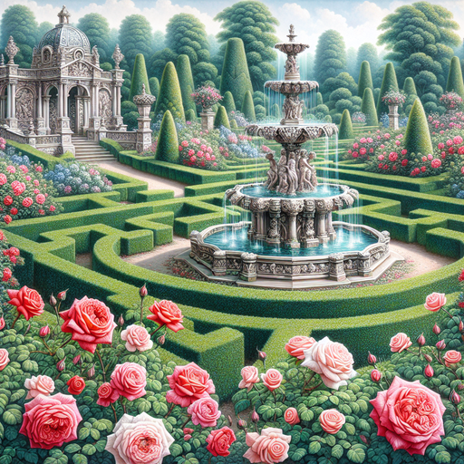 Victorian Garden Piece Painting Diamond Kit