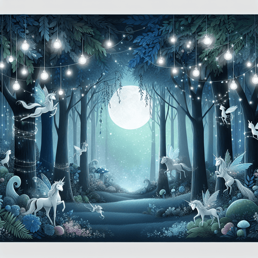 Magical Night Forest Paint By Color