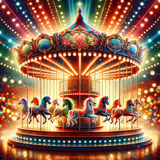 Charming Carousel Ride Paint By Color