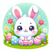 Sweet Little Bunny Paint By Color