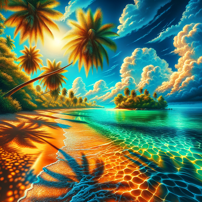 Tropical Paradise 5D DIY Paint By Diamond Kit