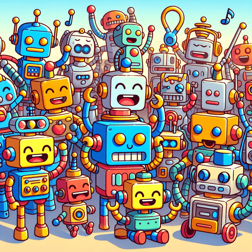 Jolly Robot Friends Paint By Diamonds Kits