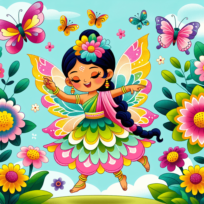 Dancing Flower Fairy Paint By Diamonds Art