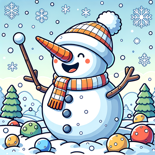 Happy Snowman Painting Diamond Kit