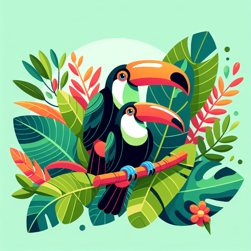 Tropical Toucans Painting Diamond Kit