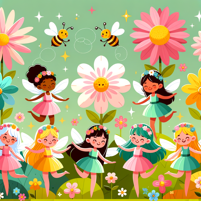 Flower Fairy Festival Paint By Diamonds Art