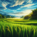 Peaceful Rice Fields Diamond Painting